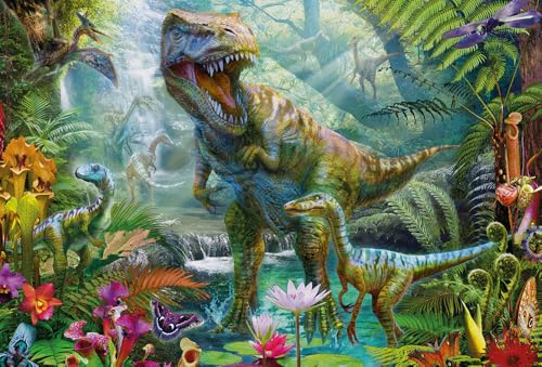 Schmidt CGS_56495 Dinosaurs Puzzle Box (2x60pc/2x100pc), Multicolor