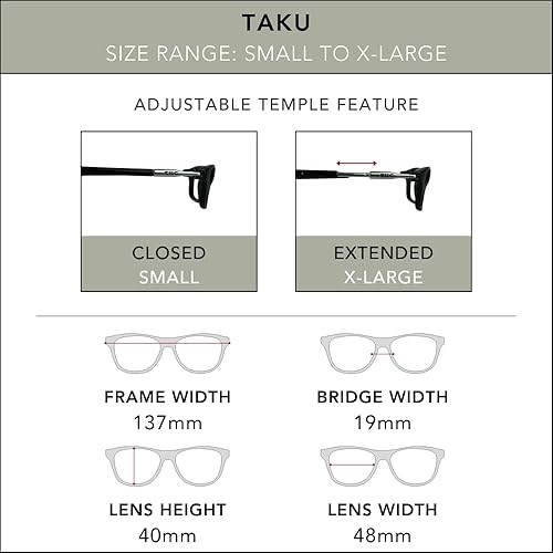 Miniatura 6 de Clic Slastik - Gafas de lectura magnéticas para lectores de computadora, banda plegable suave, patillas ajustables, Taku