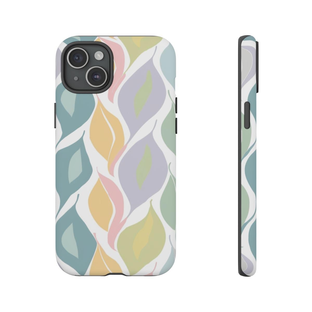 Coque rigide iPhone 15 Plus mate bleu évite les traces de doigts