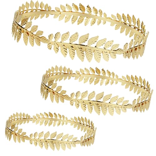 PQJSJDR 3 Pack Roman Laurel Wreath Crown