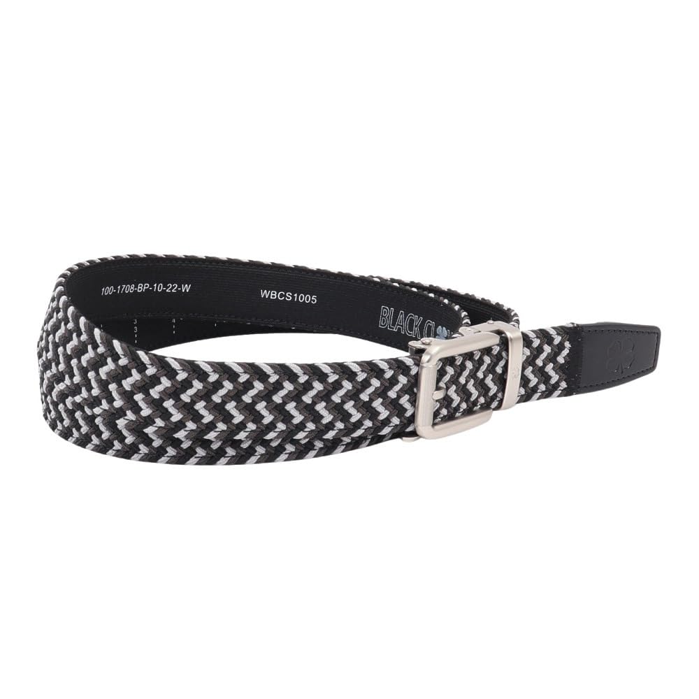 Black Clover New Live Lucky Stretch Braided Luck Grey Cut-to-Fit Belt w/Rachet System