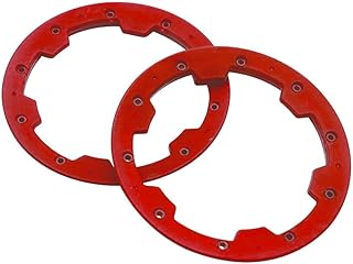 FLMLF Outside Wheel Beadlock Ring Nylon Plastic Red for 1/5 RC HPI Baja 5B 5T 5SC