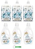 Puro Amore Testpaket Bianco Latte Weichspüler 3 x 1800ml + Waschmittel 3 x...