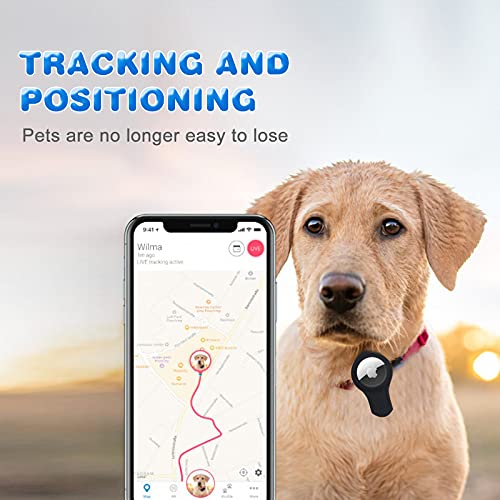 Runmeihe Dog Collar for Apple Airtag, Anti Lost Adjustable Silicone Airtag Case,GPS Tracking Dog Cat Collar Accessories for Small Medium Dogs Cats Pets(black) - Image 4