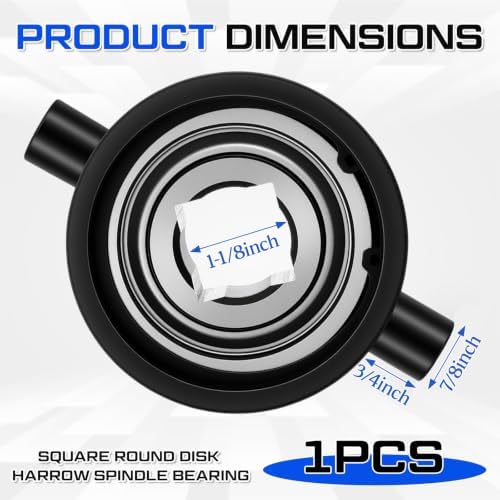 1 Pcs 1-1/8 Inch Square Bore Disc Harrow Flange Bearing — 사진 3