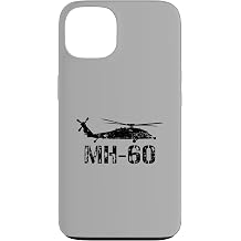 MH-60 Helicopter Aircraft Distressed Silhouette Design Case for iPhone 13