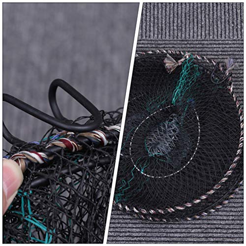 BESPORTBLE Redes de pesca para castiços, armadilha de caranguejo, lagosta, camarão, rede dobrável de