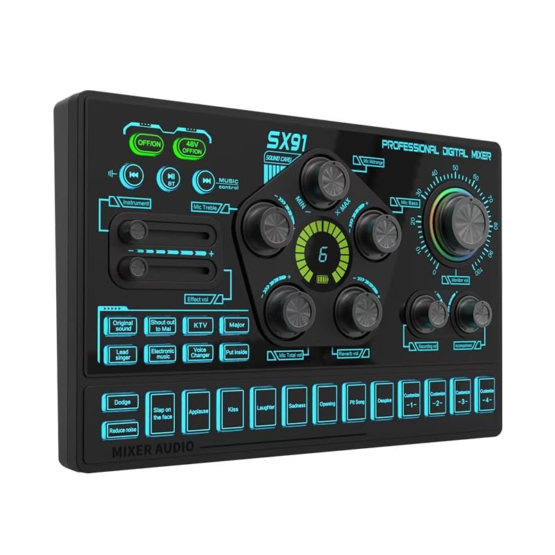 DJ-Controller, SX91 Professionelle Live-XLR-Soundkartenschnittstelle mit mehreren Effekten