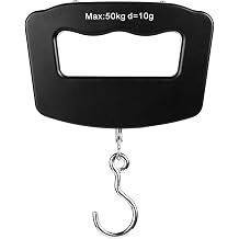Kitchen Scale 50Kg Mini Portable Electronic Scale Home Household Supermarket Buying Vegetables Fishing Hook Scale Express Parl Luggage Kitchen Supplies,Black