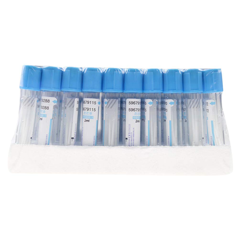 Buy Balacoo 100pcs Glass Centrifuge Tube 2ml Clear Glass Test Tubes