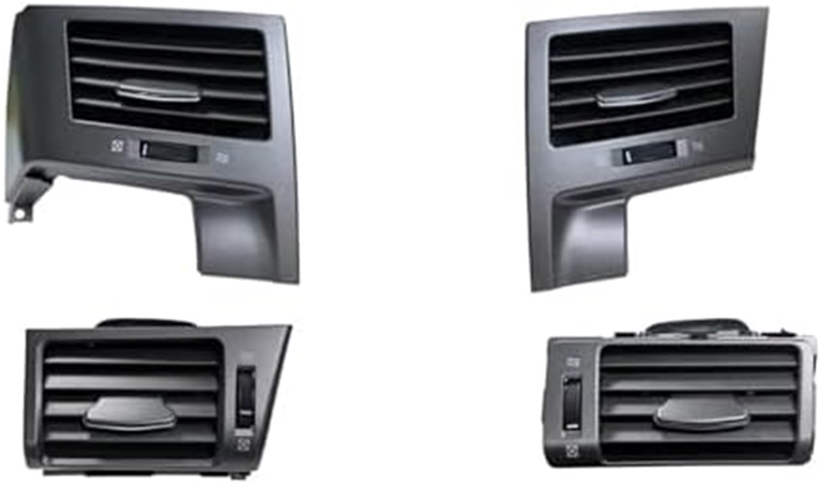 Wylot powietrza samochodowego, dla Lexus Lx570 Lx450 Lx460 2007-2017 Odpowietrznik klimatyzacji na desce rozdzielczej Klips do nawiewu samochodowego(Black 4PCS)