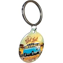 Nostalgic-Art Retro keychain, 1.6", VW Bulli Lets Get Lost VW Bus Gift idea, Official License Product OLP, made of metal, vintage design