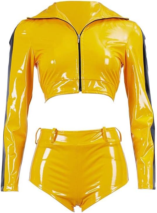 Kill Bill Costume Beatrix Kiddo The Bride Costume Cosplay Suit Sexy Kung Fu Outfit with Jacket Pants for Women