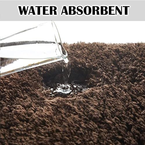 Image of HOWNICE Decore Microfiber Door Mats for Home Entrance Living Room | Anti Skid Doormats for Bathroom Entrance and Bedrooms | Main Door Mats for Entrance Mat (Bedroom Matt Brown Mat)