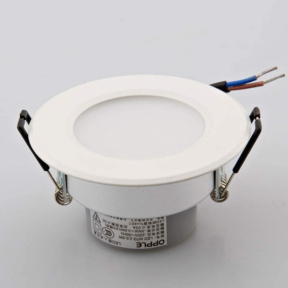 Spotlight，Led Recessed Ceiling Light 3000K/4000K/6000K Lights Alumidecorative Downlights for Living Room Bedroom Kitchen 120°Ac 110V-240V 3W Outdoor Lights/Warm Light