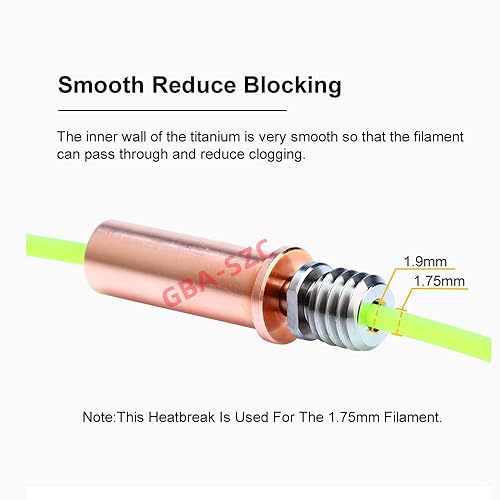 Miniatura 4 de Vyper Heatbreak, aleación de titanio bimetálica mejorada para Kobra Max/Kobra 2/Neo/Kobra 2 Pro/Plus/Max/i3 Mega/Mega S/X/Pro/Vyper/Chiron Hotend (2