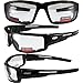 Global Vision Lot of 2 Motorcycle Padded Glasses Sunglasses Clear and Smoke ATV Quad Moped