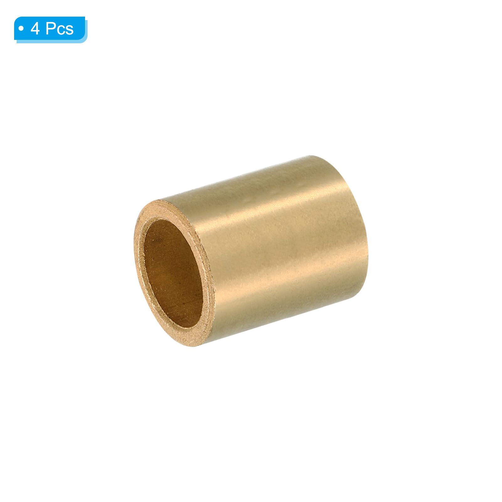 PATIKIL M16 Brass Spacers, 4 Pcs Metal Spacer Brass 16mm ID x 22mm OD x 28mm L Brass Spacers Screw Standoff for 5/8 Inch or M16 Screw - Image 3