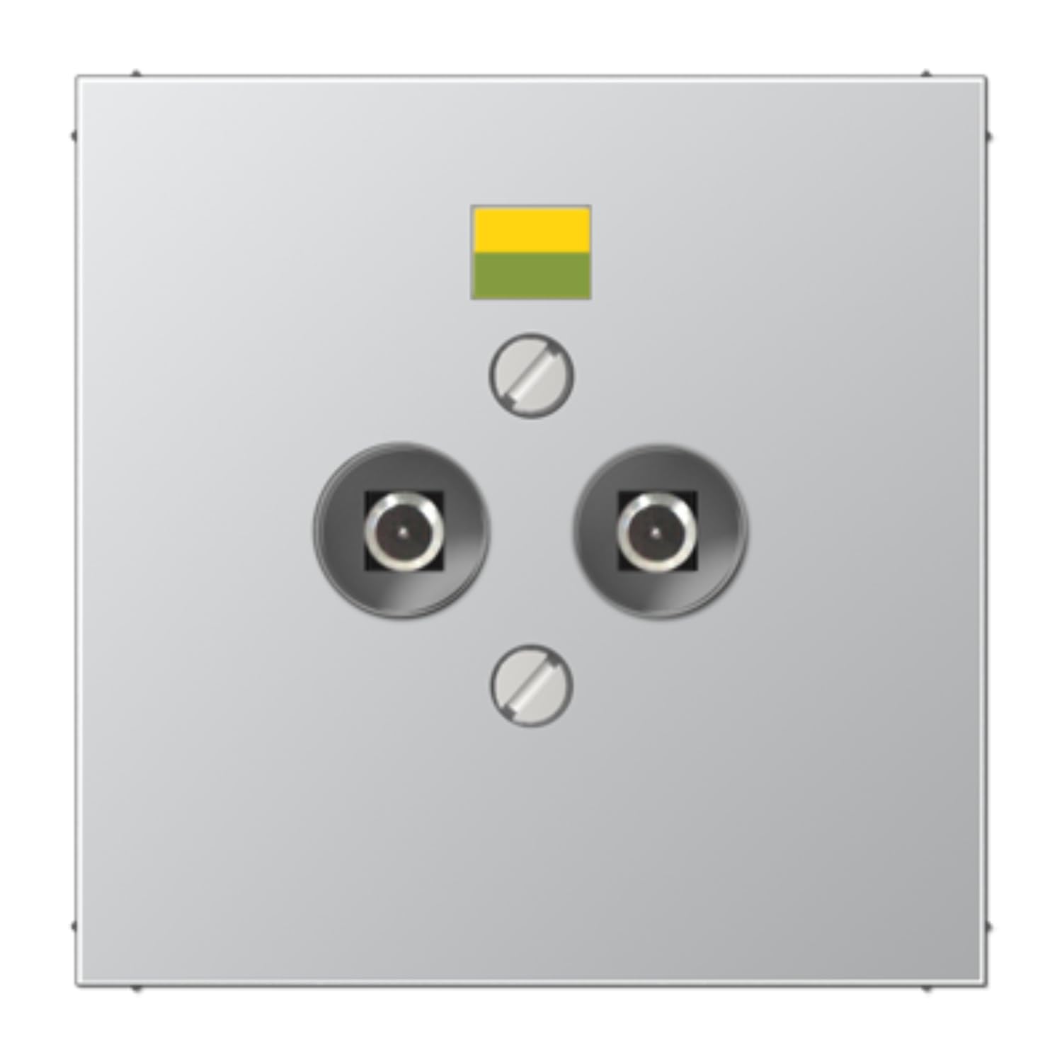 Prise avec terre JUNG AL2965-2 aluminium pour design intérieur haut de gamme