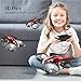 ATOYX Mini Drone for Kids & Beginners, Indoor Portable Hand Operated/RC Nano Helicopter Quadcopter with Auto Hovering, Headless Mode & Remote Control, Children's Day Gift for Boys and Girls -Red