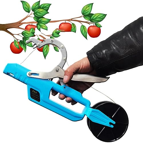 ROGHA Máquina Eléctrica para Atar Plantas, Máquina Eléctrica para Atar Plantas para Uvas, Tomates, Frambuesas y Verduras Enredaderas, Herramientas para Viñedos y Ataduras