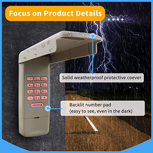 G940Ev-P2 Universal Garage Door Opener Keypad Replacement For Chamberlain/Liftmaster/Craftsman Garage Door Keypad, Compatible With Chamberlain/Liftmaster/Craftsman Garage Door Openers Made After 1993 #TOP3