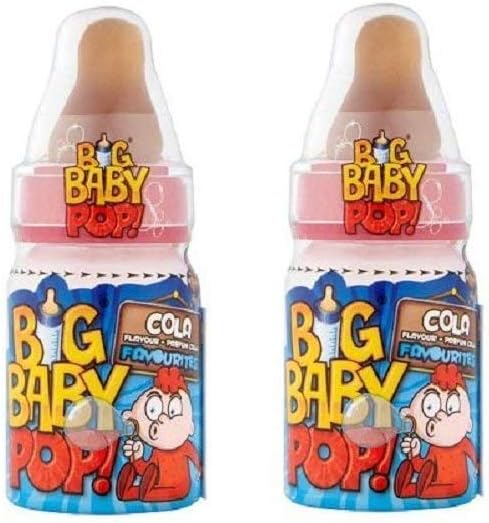 Big Baby Pop Hard Candy & Dextrose Powder Cola Pack of 2