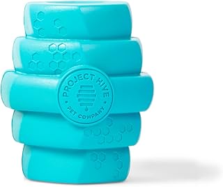 PROJECT HIVE ·PET COMPANY· - Soothing Vanilla Scented - Hive Chew Toy for Large Dogs - Dog Chew Toy for Large Breeds - Floats in Water - Durable and Tough - Made in The USA