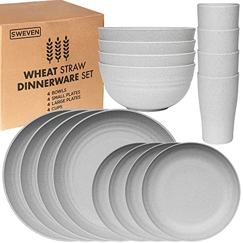 Wheat Straw Dinnerware Set (16-Piece)