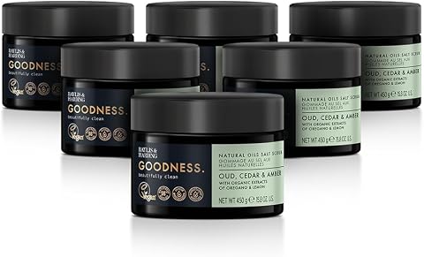 Baylis & Harding Goodness Natural Salt Scrub 450g 6 pack