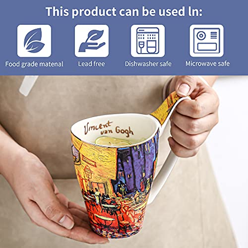 Mug Ceramic Novelty Coffee Mugs 16 Oz Creative Art Give Van Gogh Lovers Unique Gifts #TOP4