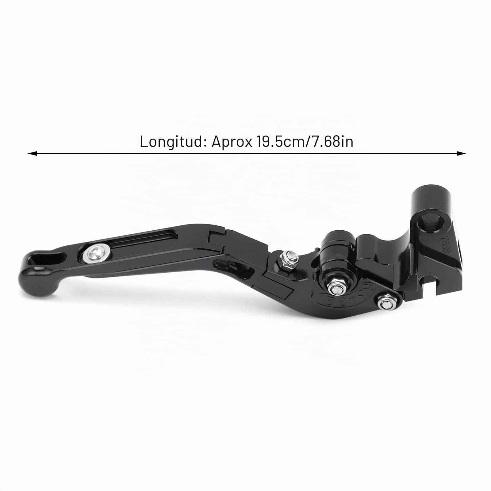 Fydun Palanca de Embrague de Freno de Motocicleta, 1 Par Izquierda Y Derecha Manijas de Freno Ajustables Aleación de Aluminio Accesorio de Motocicleta para XJ6 Desviación FJ MT FZ FZ6R(negro)