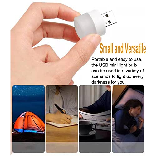 Ioyaauy Usb Night Light, Led Mini Light Bulb, Plug In Night Light, Small Night Lights, Warm White, Usb Light Bulb For Bedroom, Bathroom, Hallway, Nursery, Kitchen, Car Usb Light 6Ps (6 Warm) #TOP4