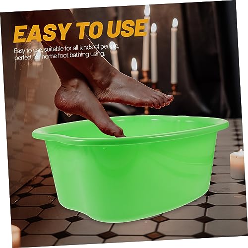 Spa de pies masajeador verde para uso en casa miniatura 4