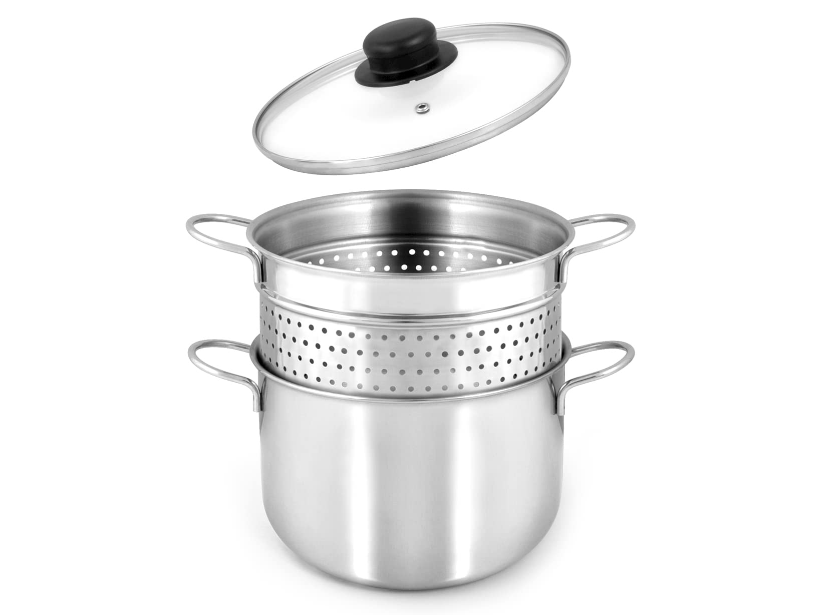 INOXPRAN 591 Gamme avec Panier, Acier Inoxydable, Gris