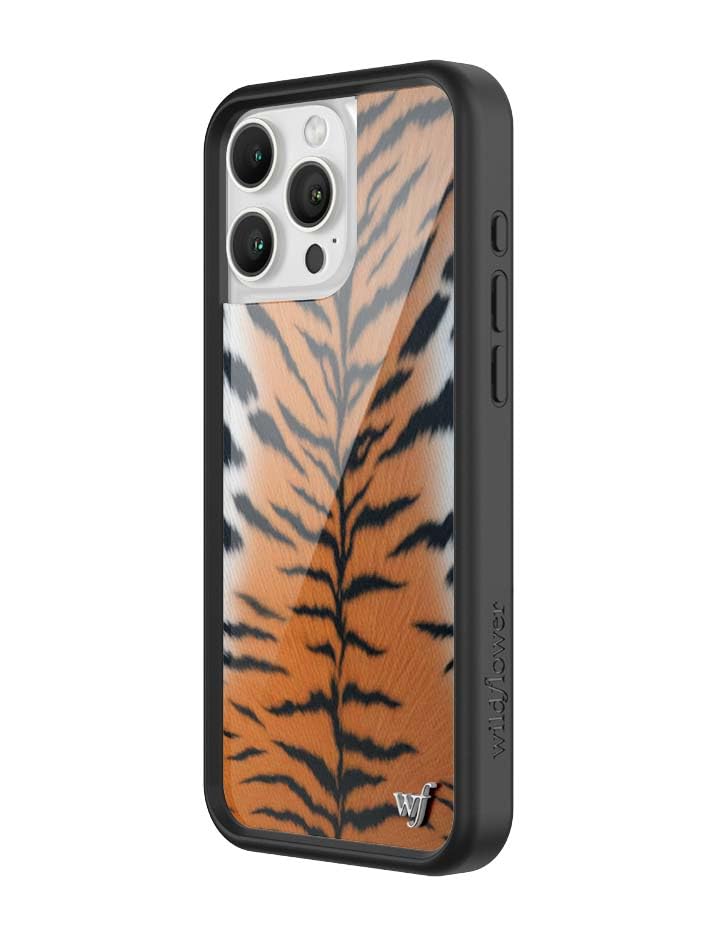 Image of Wildflower Cases - Compatible with iPhone 16 Pro Max | Protective Black Bumper, 6.5ft Drop Test Certified, Women Owned Small Business | Rawr