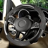 Deshazte de tu monótono volante. La combinación de seda de hielo y cuero crea una apariencia extraordinaria y le brinda más de una opción: usar la parte de seda para clima cálido o el cuero suave para acercarse a la sensación original del volante original.