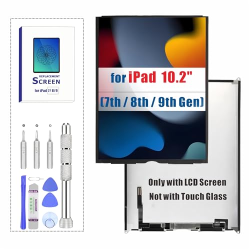 ZTR for iPad 7th 8th 9th Gen 10.2' LCD Screen Replacement Display (A2197 A2198 A2200/ A2270 A2428 A2429 A2430/ A2602 A2603 A2604 A2605) for iPad 7|8|9 Generation with Repair Kits (Not Touch Glass)