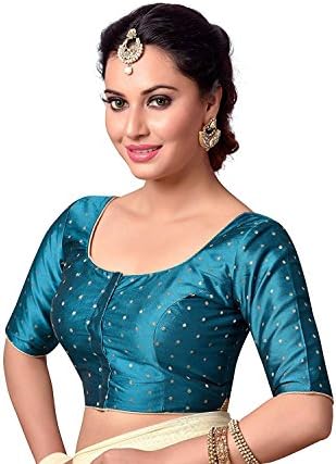 Troyal Women's Party Wear Bollywood Indian Style Saree Blouse (B11) (Purple, XXX-Large-48)