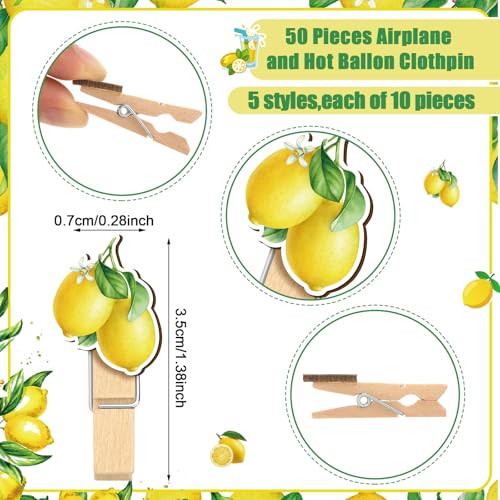 Image of Patelai 321 Pcs a Little Lemon Is on the Way Baby Shower Game Supplies