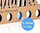 Giftota Einschulung Geldgeschenk Holz mit ABC Zuckertüte 123, Geschenk Einschulung Junge Mädchen, Schulanfang Geschenke