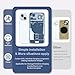 Back Glass Replacement for iPhone 15 Plus (6.7 inches Blue) Integrated Glass & Wireless Charging Repair Tools are Included