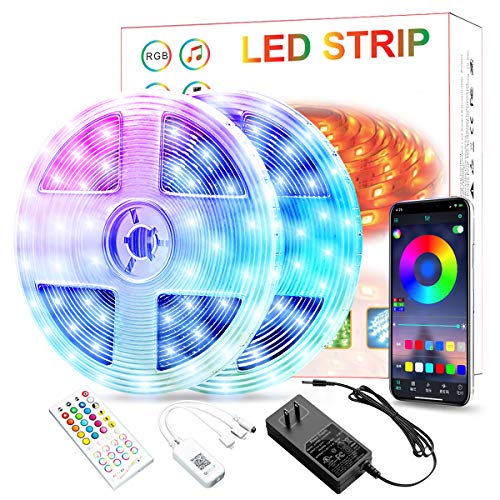Dansny 65.6Ft/20M Led Strip Lights, Music Sync Color Changing Led Lights,40-Key Remote, App Controlled Light Strip, Perfect For Home,Bedroom,Room,Tv,Kitchen Decoration #TOP22