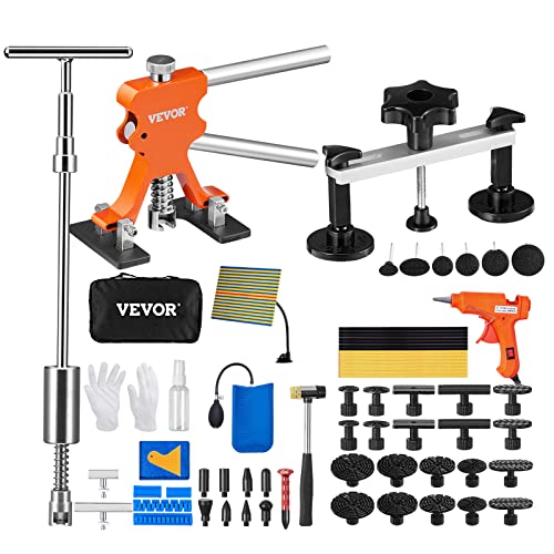 Vevor 69 Pcs Dent Repair Kit, Auto Car Body Paintless Dent Removal Tool Kit, Golden Lifter, Bridge Puller, Slide Hammer Tool Kit For Automobile Body, Washing Machine, Refrigerator #TOP21