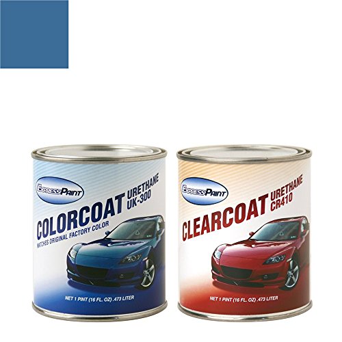 ExpressPaint Pint for Mercedes-Benz CL-Class Automotive Touch-up Paint - Orion Blue Metallic Clearcoat 345/5345 - Color + Clearcoat Package