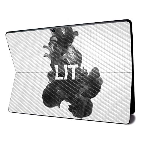 Image of MightySkins Carbon Fiber Skin for Microsoft Surface Pro X - Lit | Textured Carbon Fiber Finish | Easy to Apply, Remove, and Change Styles | Made in The USA