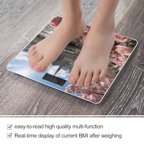 Báscula digital LZQPOEAS hasta 180 kg con pantalla LCD miniatura 5