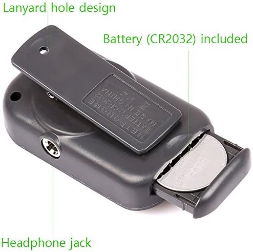 Luvay Digital Metronome - Mini Portable, Multifunctional, Clip on, Beat Tempo - with Battery for Piano, Guitar, Violin, Drum, Flute etc. (Black)
