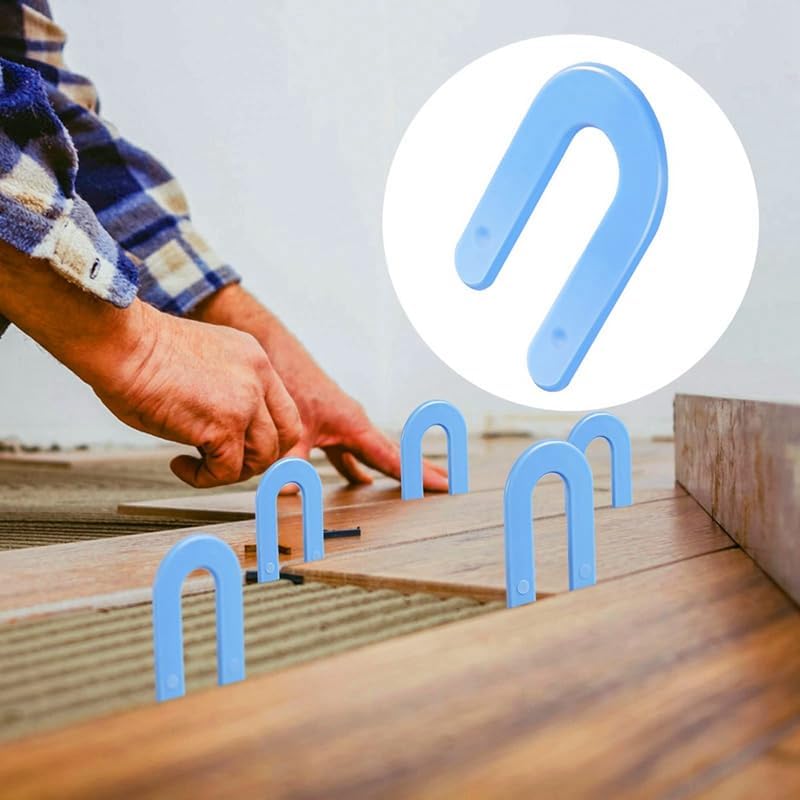 1/16 Inch Shims Structural Horseshoe U Shaped Tile Shims For Leveling 300 Pieces, Blue - (Color: Blue)