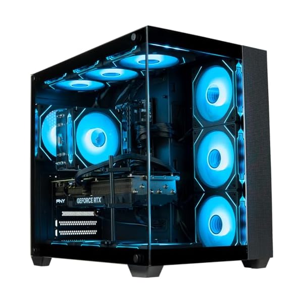 Panorama RTX 3070 (> 4060 Ti) Gaming PC Desktop – AMD Ryzen 7 5700X Processor, 32GB DDR4 RAM, 512GB NVMe SSD + 3TB HDD, WiFi + BT, Windows 11 Home – Best 2024 RGB Prebuilt Tower Computer for Gamers